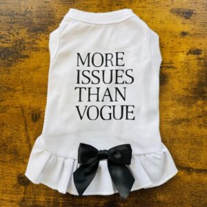 MORE ISSUES THAN VOGUE W/ BLACK BOWTIE
